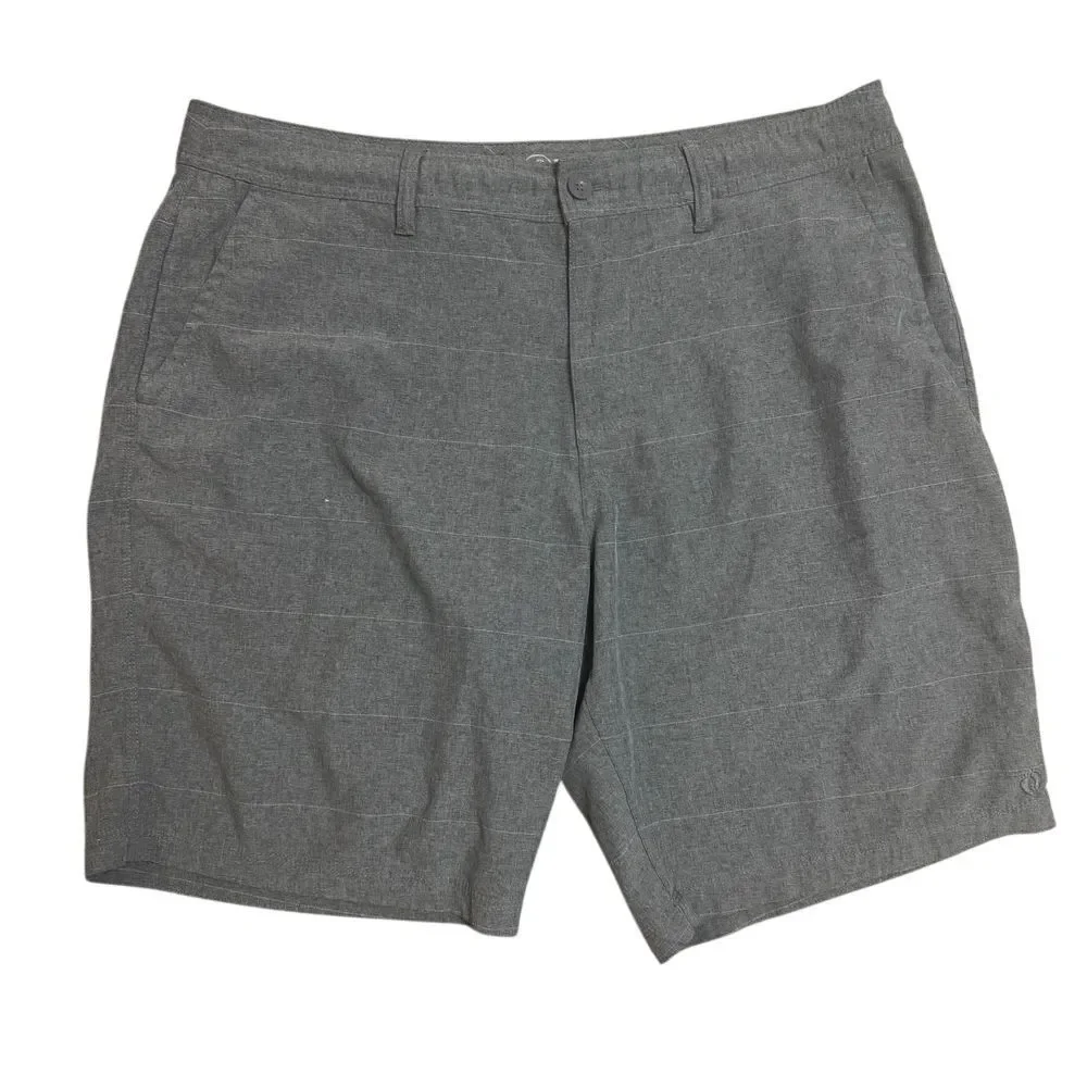 Unionbay Men's Size 40 Gray Cargo Shorts Casual Cotton Stretch